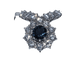 Bague 53.5 Bague en or blanc avec saphir et diamant 58 Facettes BA-31