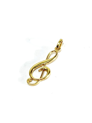 Pendentif Pendentif Note de Musique en or jaune 58 Facettes