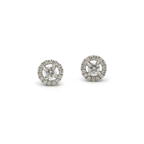 Boucles d'oreilles MESSIKA - Boucles d'oreilles JOY Or Blanc Diamants 58 Facettes 240173R