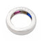 Bague 41 O.J. Perrin Bague Jonc  Or blanc Saphir 58 Facettes 1582974CN