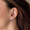 Boucles d'oreilles Boucles d'oreilles à motif d'étoiles en or blanc et diamants 58 Facettes ANG0783