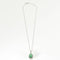 Collier Collier et pendentif en or blanc, émeraude et Diamants 58 Facettes B240539