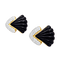 Boucles d'oreilles Clips d'oreilles vintage, or jaune, onyx, diamants. 58 Facettes 34718