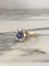 Bague 54 Bague ancienne en or 18K sertie d’un saphir et diamants 58 Facettes