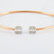 Bracelet Bracelet Jonc or rose diamants 58 Facettes