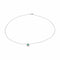 Collier Collier Or blanc Emeraude, Diamant 58 Facettes 4765736RV