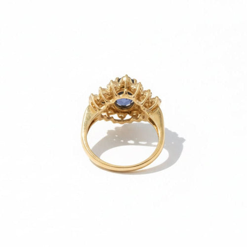 Bague 56 Bague Or Jaune - Saphir Ceylan 3,05 carats 58 Facettes 1.0001273/1