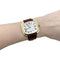 Montre Montre Cartier, « Square » en or jaune et cuir. 58 Facettes 35327