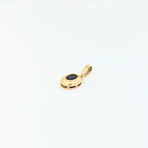 Pendentif Pendentif or jaune et saphir 58 Facettes 30059