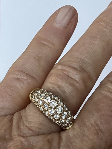 Bague 51.5 Bague Jonc Or Jaune Diamants 58 Facettes LOT 6290
