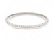 Bracelet bracelet jonc serti complet 78 diamants 3.8ct platine 850 25.3gr 58 Facettes 268460