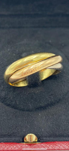 Bague 63 Cartier - Alliance Trinity 3 ors 58 Facettes 096425077421