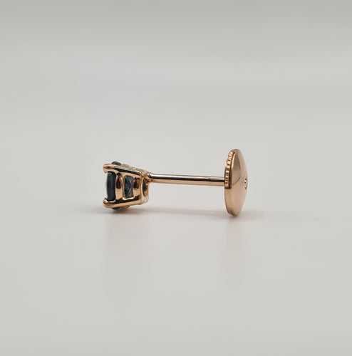 Boucles d'oreilles Boucles d’oreilles or rose et saphir 58 Facettes