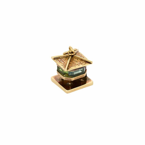 Pendentif Pendentif "Charm's" pagode en or jaune et pierres de couleurs 58 Facettes POI0223