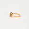 Bague 53.5 Bague art déco en or rose d'un diamant taille ancienne 58 Facettes