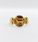Bague 58.5 Bague chevalière antique or ornée d'un agneau épaulé de fleurs de lys 58 Facettes A05264