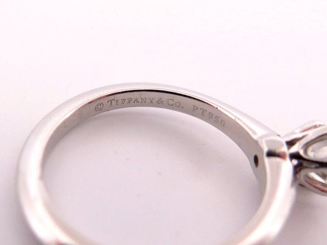 Bague 48 bague TIFFANY & CO setting engagement t48 solitaire diamant 0.43ct platine 58 Facettes 266400
