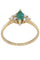 Bague 55 Bague moderne émeraude et diamants 58 Facettes 085411