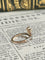 Bague 57 Bague ancienne trèfle en or jaune et argent 58 Facettes