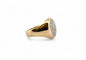 Bague 52 Chevalière rétro en or jaune 18 carats et diamants 58 Facettes