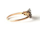 Bague ancienne or jaune et platine diamants anciens 0.60 carats