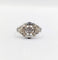 Bague Art Déco or blanc, diamant et monture géométrique 58 Facettes A05884