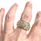 Bague 55 Bague bandeau or jaune diamants 58 Facettes Q148B