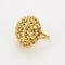 Bague 53 Bague dôme en or jaune 58 Facettes COL3141