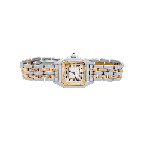 Montre Montre Cartier, "Panthère", or jaune, acier. 58 Facettes 34931