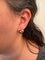 Boucle d'oreilles or jaune et Perles de Tahiti