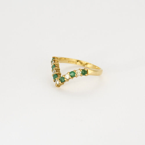 Bague 55.5 Bague en or jaune 18K 58 Facettes PER0107