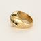 Bague 57 Bague dôme en or jaune, diamant, émeraudes, rubis et saphirs 58 Facettes B250518