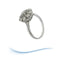Bague 59.5 Bague de fiançailles Vintage or gris diamants 58 Facettes AA 1699