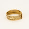 Bague 58.5 Bague semainier vintage en or jaune 58 Facettes