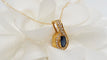Collier Collier en or jaune, saphir et diamants 58 Facettes 19704