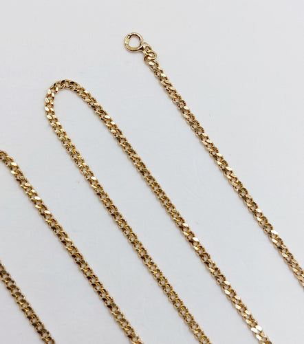 Collier Chaîne - Chaîne gourmette vintage en or 18k 44 cm 58 Facettes A06575