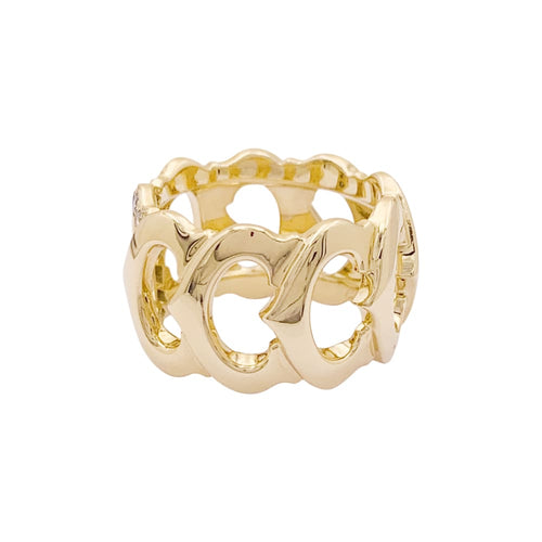 Bague 53 Bague Cartier, "C de Cartier", or jaune, diamants. 58 Facettes 34980