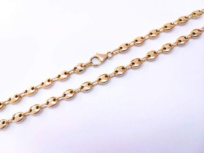 Collier Collier chaîne maille grain de café 58 Facettes Coll.cafe-1679