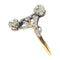 Vintage Belle Epoque diamond toi et moi engagement ring