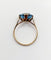 Bague 51 Bague cocktail vintage or jaune et aigue marine 58 Facettes A05744
