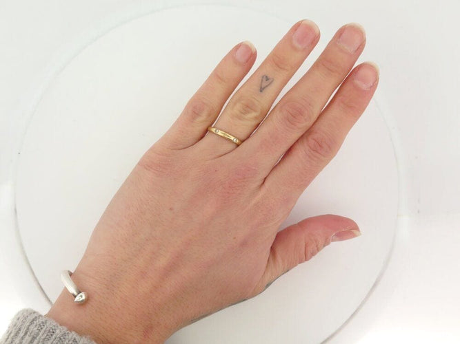 Bague 52 bague POMELLATO alliance lucciole a.a104/b7 en or jaune 18k 6 diamants t52 58 Facettes 266328