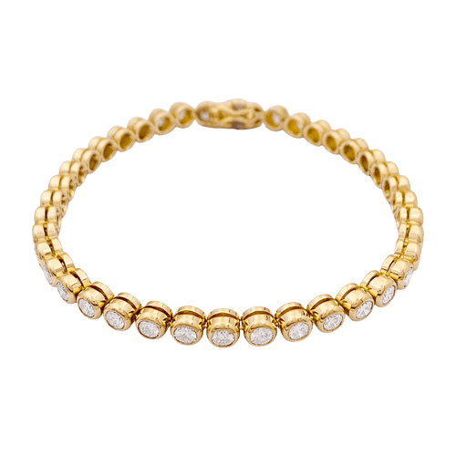 Bracelet Bracelet ligne, diamants en serti clos. 58 Facettes 34610