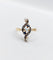 Bague 50 Bague marquise antique or et platine perles, diamants et saphirs 58 Facettes A04421