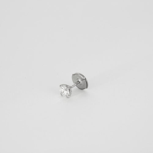 Boucles d'oreilles Boucles d'oreilles en or blanc diamants 58 Facettes 3601407
