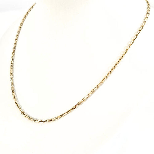 Collier Collier Matinée or jaune maille type forçat, diamants 58 Facettes GEL-NL-MOR-YG
