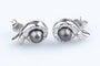 Boucles d'oreilles Boucles d’oreilles perles de Tahiti 6,11 mm & diamants 0,41 ct en or jaune 58 Facettes BO46420-107