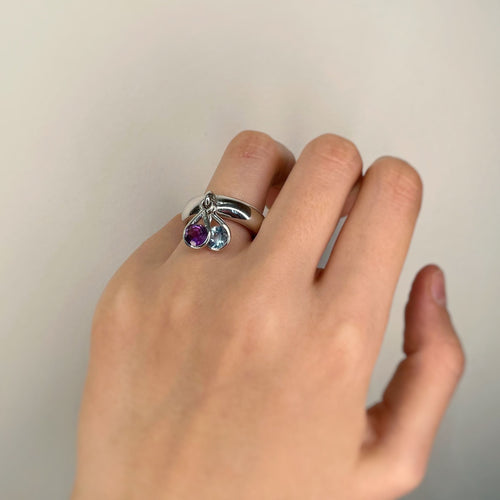 Bague 53 Bague - Or, Améthyste et Topaze 58 Facettes 230335R
