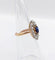 Bague 47 Bague marquise antique or rose, saphir synthétique et diamants 58 Facettes A05612