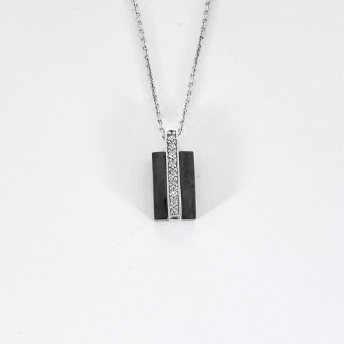 Pendentif JEELL - Pendentif or gris et céramique 58 Facettes 250135