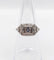 Bague 52 Bague tank art deco Platine diamant 0,25 carats entouré de diamants ronds (circa 1920) 58 Facettes A05355